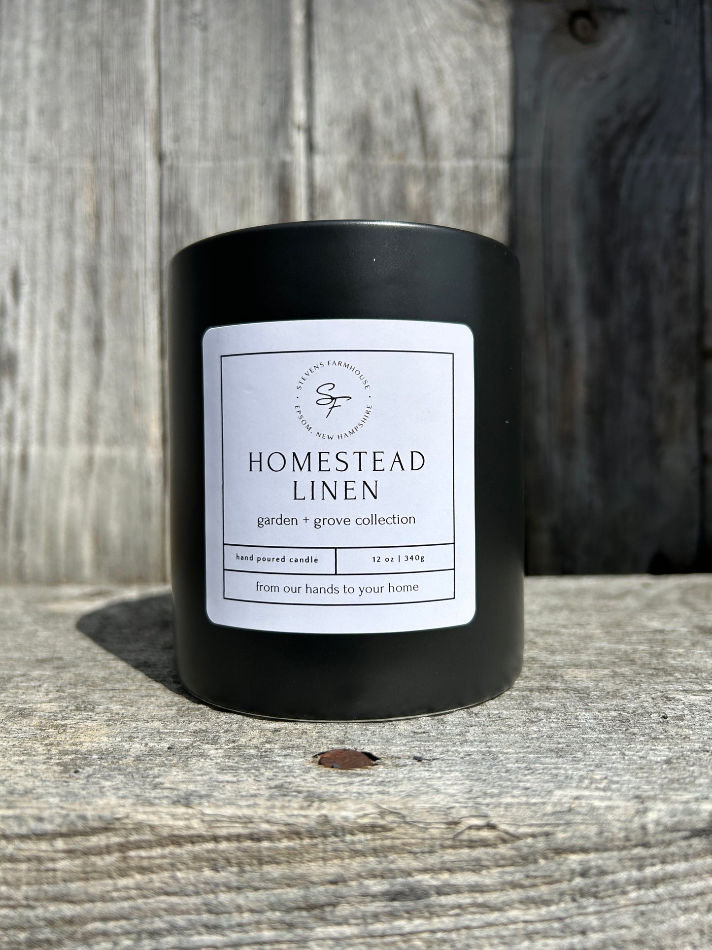 homestead linen candle
