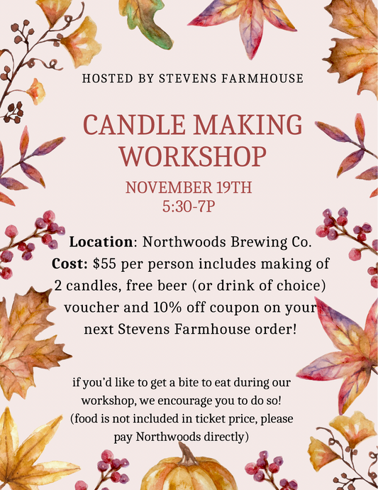 November Candle Making Workshop