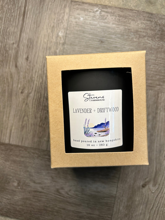 lavender + driftwood candle 8oz