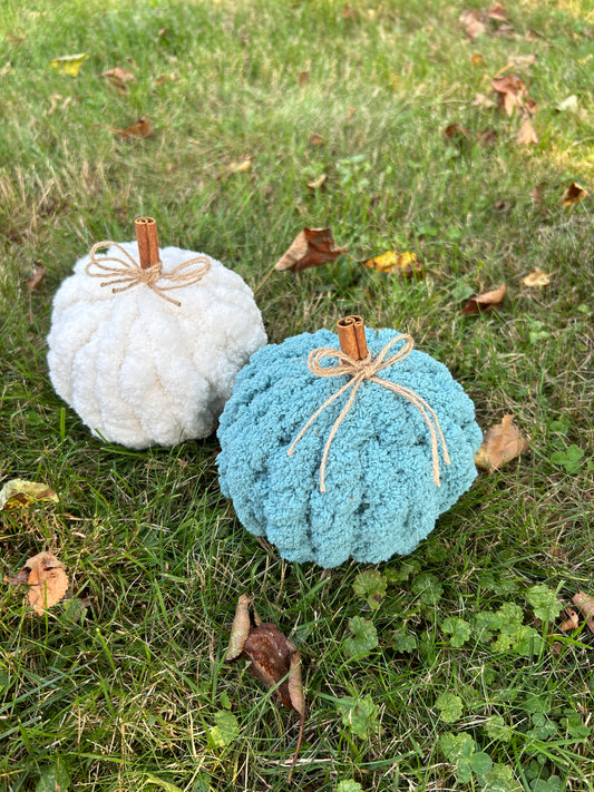 Hand Knit Pumpkins