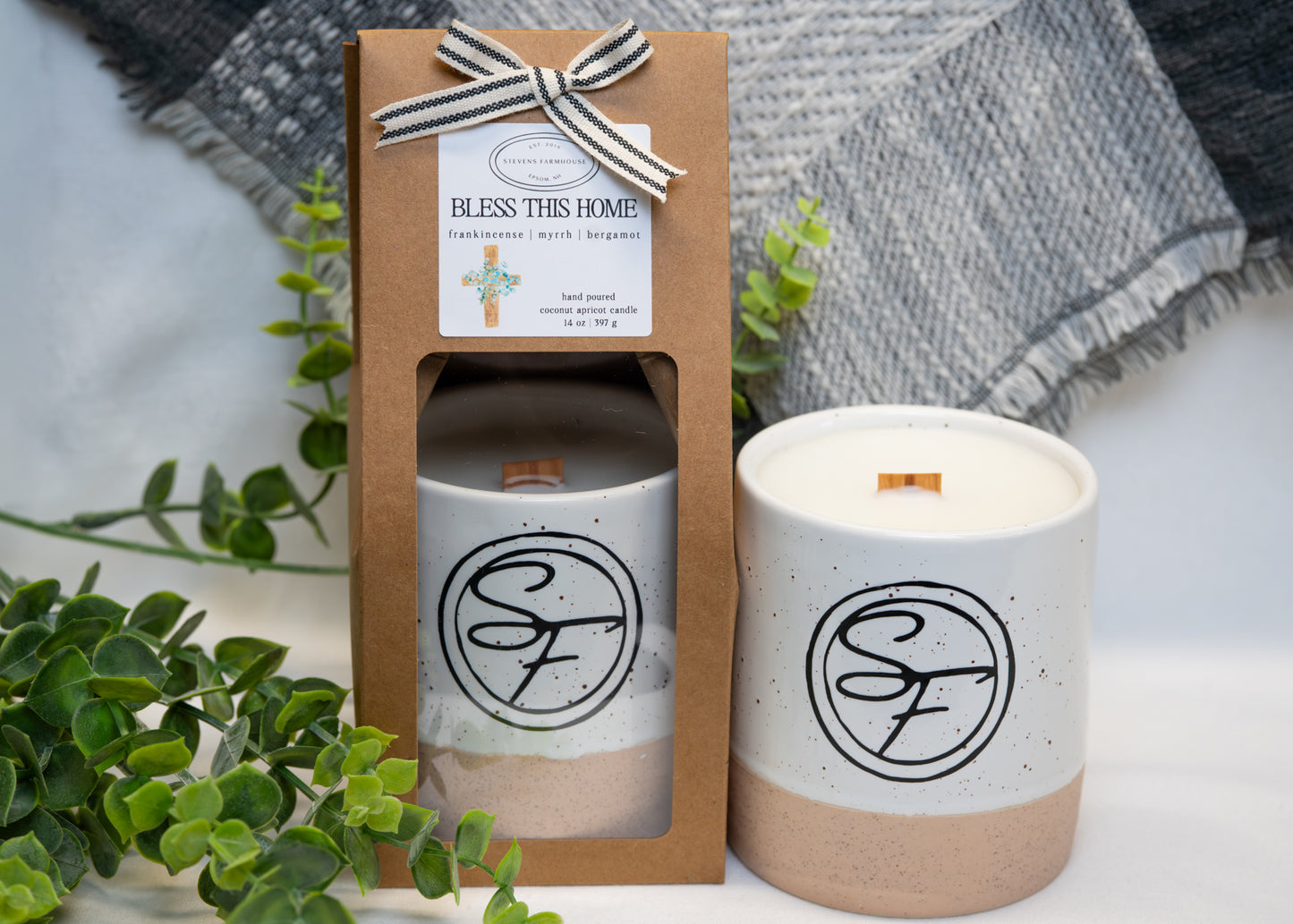 Bless This Home Candle