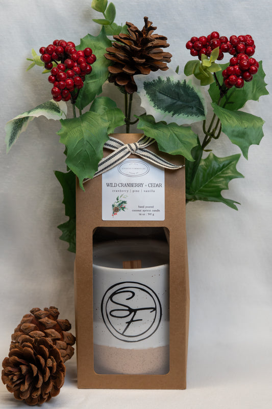Wild Cranberry + Cedar Candle